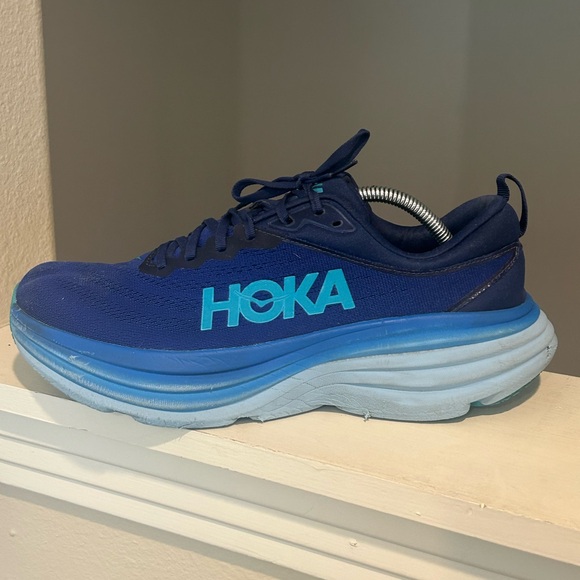 HOKA BONDI 8 Men's Blue Running Shoes 1123202 BBBG Size 11.5 D - Picture 4 of 9